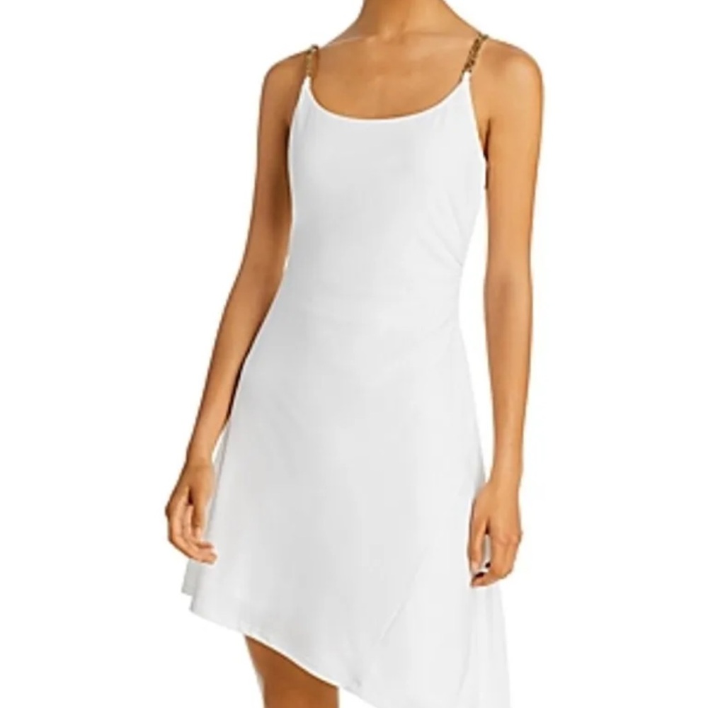 AQUA
Chain Strap Asymmetric Dress - 100% Exclusive